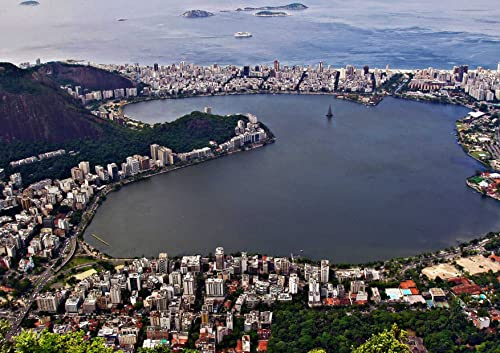 HANSEPUZZLE 107329 - Rio de Janeiro Puzzle 130 Teile | Reisen Puzzle mit hochwertiger Puzzle Aufbewahrung: Kartonbox und wiederverschließbarem Beutel | Puzzle-Maße: 28,7 x 20 cm