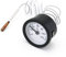 QWORK® Thermometer mit Fühler Kapilar für Kessel, Heizungs- und Kühlsysteme Verwendet, Kapillare 1000 mm, 0-120°C