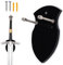 Wall mounted sword rack sword hook wall mounted display rack single sword vertical wall mounted general sword rack wall mounted display rack sword (Black 1 pack)