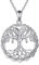 VONALA Baum Des Lebens Anhänger Halskette 925 Sterling Silber Keltischer Knoten Stammbaum Halskette Baum Schmuck Geschenke für Damen Frauen