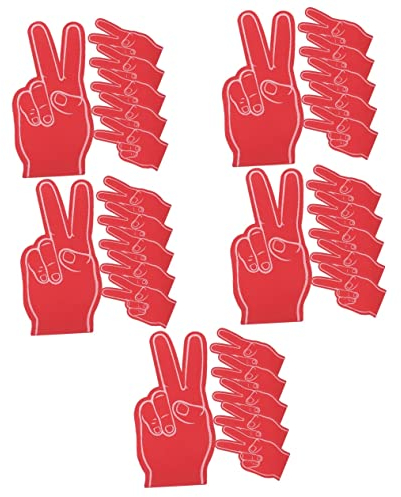 Toddmomy Kinderspielzeug 30 Stück Schaumstoff-Finger Mini- Für Kinder Handballhandschuhe Mini- Für Mädchen Cheerleader Schaumstoff-Hand-Finger-Cheer-Requisiten Spielzeug Für Kinder