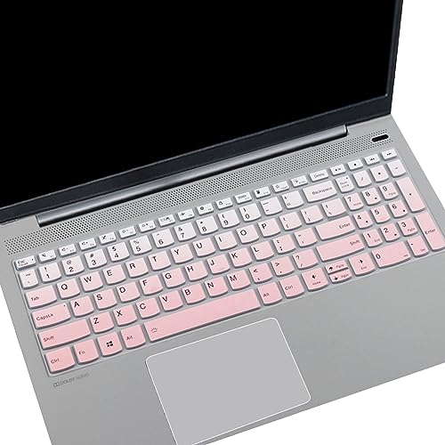 YongMai Keyboard Cover for Lenovo Yoga 7i 15.6 16, Lenovo Flex 5 15.6/ideaPad Flex 5 15/ideaPad 3 3i 15.6/Ideapad 5 15.6/ideaPad Slim 7 15.6/ThinkBook 15 G2 G3 15p, ThinkBook Gen 4 15.6 (Pink)