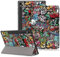 DINGGUAGUA Custodia per Tablet Samsung Galaxy Tab S9 11 Pollici,Galaxy Tab S9 FE 10,9 Pollici 2023（SM-710/X716B/X718UX510/X516）,Cover con Funzione Supporto,Graffiti