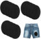 12 rodilleras niños color termoadhesivas de plancha. Coderas para proteger tu ropa y reparación de pantalones, chaquetas, jerseys (Negro)