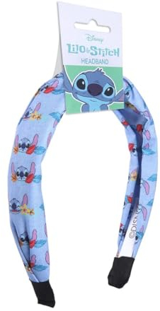 Stitch Haarband, blau, aus robusten Materialien, Design mit Stitch-Muster, Originalprodukt, entworfen in Spanien
