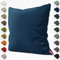 Schuette® Dekorativer Kissenbezug aus Samt mit verdecktem Reißverschluss • Millenium Velvet Kollektion: Royal Blue (Blue) • Knitterfrei • Kuschelweich • Zierkissen • Sofakissen