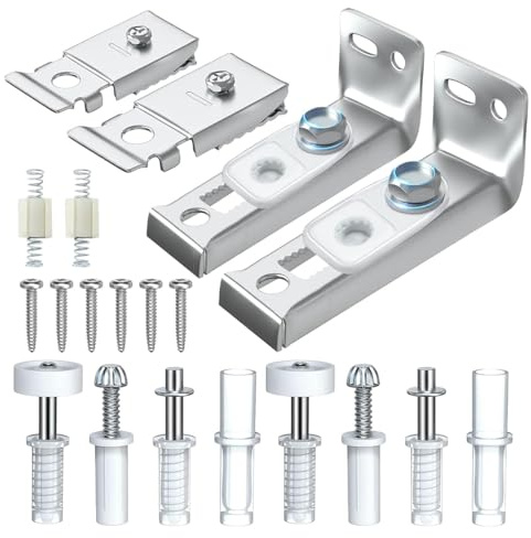 ANCLLO Kit de réparation de quincaillerie pour porte pliante, 20 pièces, ensemble de pièces de rechange pour porte pliante