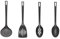 Chef Aid Flexible Nylon Kitchen Utensil Set, Features Slotted Turner, Slotted Spoon, Serving Spoon and Skimmer, BPA Free and Perfect for use with Non-Stick Cookware, Dishwasher Safe