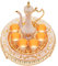 Vintage Teekanne, Kaffeetassen Türkisch, Türkisch Teeservice Orientalisch Set Teetasse Royal Metall Teegläser Set Samowar Russisch Kaffekanne Marokkanische Mokkatassen für Home Coffee Tea Party
