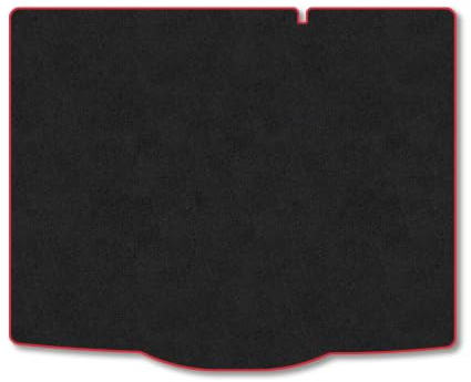 Ford Focus (2018-2025) [Hatchback] Carpet Boot Mat | Red Edge Trim Tailored Fit Boot Liner Full Coverage Protection Accessories Easy Clean Anti Slip Made in the UK