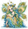 Lxmsja 5D Diamond Painting Anhänger Pfau, Tier Diamond Painting Kinder Erwachsene, Hängende Ornament Bastelset Kreativ Set für Erwachsene Geschenk Mädchen 7 8 9 10 11 Jahre, Kranz Tür Fenster Deko