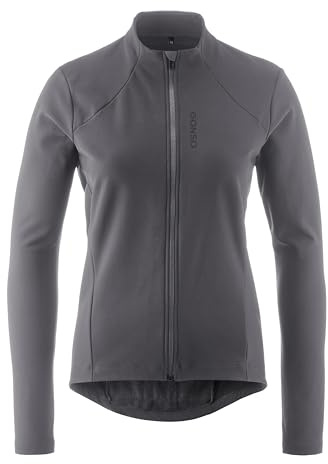 Gonso Sitivo Trikot Therm W, Damen Thermo-Fahrradtrikot, Wärmeisolierender Oberstoff, 3-teilige Steck-Rückentasche, Enganliegende Passform
