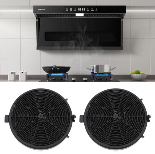 Aktivkohlefilter Dunstabzugshaube, Kompatibel mit Bo-mann DU 7600/7601/7607, 2 Stück Kohlefilter für dunstabzugshauben, Kohlefilter Aktivkohle Filter, Ko-hlefilter Umluft, Filter für Abzugshaube