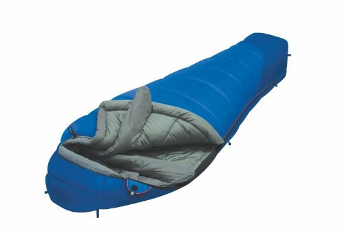 ALEXIKA Camping & Outdoor Schlafsack Mountain Compact, Linke Reißverschluss Mumienschlafsäcke, blau/grau, 210 x 80 x 55 cm