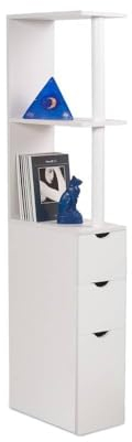 Meuble de rangement WC/toilettes ou salle de bains blanc