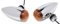 Chrom Mini Bullet Blinker Custom Chrom glatt plain für Harley-Davidson Motorrad TÜV ECE