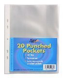 2 x Tiger A5 stark durchsichtig Poly Sichthüllen x 20 Ärmel / Mappe