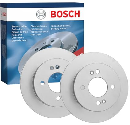 Bosch BD2096 Bremsscheiben hinten - 234 mm - 1 Satz aus 2 Scheiben | Belüftete, hochgekohlte Bremsscheiben - ECE-R90-zertifiziert - hohe Kühlleistung und zuverlässiger Korrosionsschutz