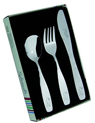Salvinelli S3BIMBO Set Posate, Acciaio Inossidabile, Argento, 3 unità
