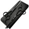 6 Zoll Titan Schwarz Barber Effilierschere Profi Haarschere Friseur Japanische Schere Edelstahl(scissors set)