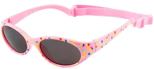 Kiddus Lunettes de Soleil pour Garçons et Filles. Entre 2 et 6 ans. Gomme Super Flexible avec Bande Élastique Réglable. 100% Protection Solaire UV400. Multicolore (04 Glaces)