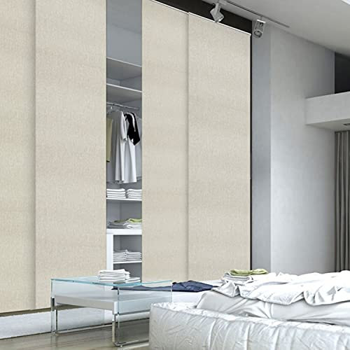 MADECOSTORE Kit Complet Panneaux Japonais 60cm - Taupe - L115 x H250cm