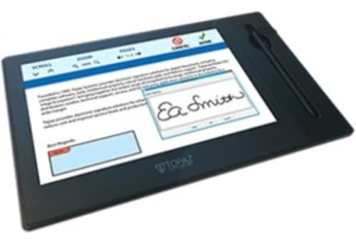 Topaz GemView 10 Schwarz Touchscreen Tablet Display mit USB-Anschluss und Glas-Material