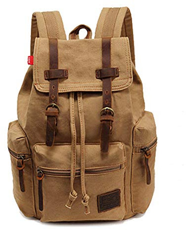 Vintage Mochila De Lona De Gran Capacidad Portátil Mochila Mochila Viaje Casual para Hombres