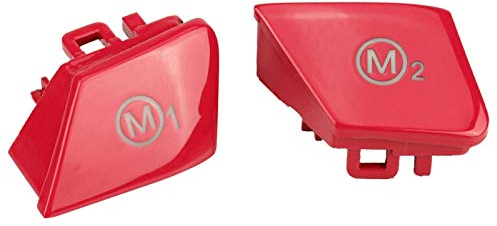 Fydun Pulsante modalità M1 M2 Pulsante interruttore volante Coperchio modifica volante personalizzato per serie M M4 M3 M2 M4 GTS (rosso)