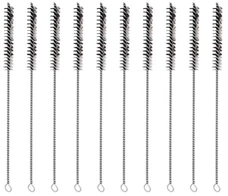 Utoolmart Steel Wire Cleaning Brush, Spiral Power Brush, 0.4-inch Diameter 12-inch Length, 10pcs