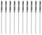 Utoolmart Steel Wire Cleaning Brush, Spiral Power Brush, 0.4-inch Diameter 12-inch Length, 10pcs