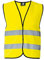 korntex Warnweste Standard - schwarzer Saum gelb M