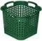 Novatool Gartenkorb grün 25 L Erntekorb 40cm Drehstapelkorb Laubkorb Kunststoffkorb Mehrzweckkorb Vorratskorb Obstkorb Kartoffelkorb