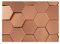 Glass Chopping Board Worktop Saver Kitchen Surface Heat Protector Rose Gold Pink Hexagon
