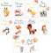 OLGS Postkarten Set mit 10 schönen Karten | Lovely Animals Sprüche Grußkarten | Gold Zitaten Motivationskarten | Spruchkarten, Lebensweisheiten, verschiedene Anlässe Geburtstag, Hochzeit, Baby, Trauer