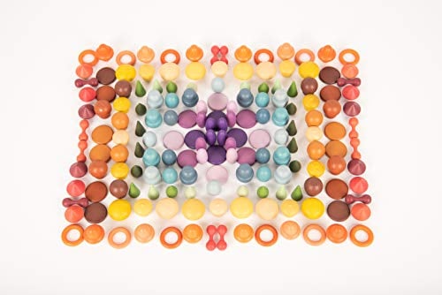 Wooden Treasures Starter Set - Pack of 168, Green; Purple; Yellow; Red; Orange; Blue; Brown;