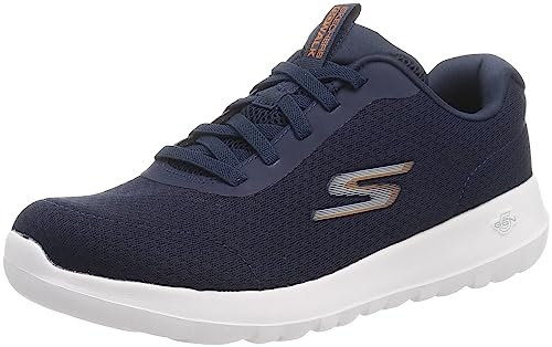 Skechers Men's GO Walk MAX Sneaker, Navy Textile/Synthetic, 8 UK