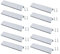 JNRFTY 10 Piezas Tiradores Para Cocina Negro Tiradores Armarios,Manijas de Cajón de Estilo Moderno Con Tornillos Para gabinetes, Cajones, Zapateros, Mesitas de Noche-Largo total 120MM,Plata