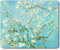 Mouse Mat with Art Design, Famous Painting Gel Mouse Pad for PC, Computer and Laptop, Rubber Base Medium Size 240 x 200 mm Waterproof Smooth Surface Flower Flroal(Almond blossom by Vincent van Gogh)