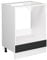 Vicco Herdumbauschrank R-Line, Anthrazit Landhaus/Weiß, 60 cm ohne Arbeitsplatte