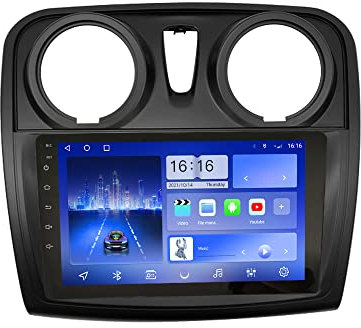 Android 10 Autoradio Car Navigation Reproductor Multimedia estéreo GPS Radio 2.5D Pantalla táctil paraRenault Dacia sandero 2012-2017