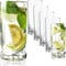 KADAX Bicchieri Trasparenti da Cocktail in Vetro, Bicchieri Highball con Profilo Alto per Long Drink, Mojito e Acqua, Tumbler Moderni (Set di 6, 325 ml)