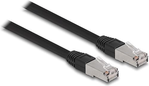 Delock RJ45 Netzwerkkabel Cat.6A S/FTP PE Outdoor 10 m schwarz