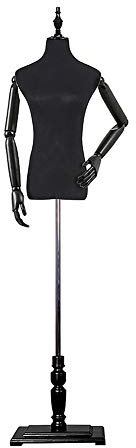 Body Mannequins Réglable Tailors Dummy Vêtements Magasins Mannequins Modèles Mannequin Étudiants Mannequin avec Wood Base Fenêtre Tablette De Mariage (Color : A, Size : Small)