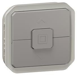 LEGRAND, Plexo New Insert Interrupteur de volet roulant avec verrouillage électrique et mécanique, 6 A, 250 V, 500 W, gris, 069538L