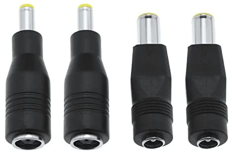 4pcs Adaptateurs d'alimentation DC 8mm Mâle vers DC 5.5mm x 2.1mm Femelle Adaptateur de Prise d'alimentation DC Rechange Électriques pour Générateurs Solaires Voitures Camping-Cars