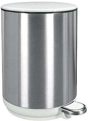 Kosmetikeimer Caletto, Farbe: Weiß, Material: Edelstahl/ABS, Größe: Eimer 5 Liter