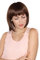 Prettyland Damen kurze matte natürliche wie Echthaar kurzhaar kinnlange BOB glatte Braun Alltag Perücke Short brown Wig C428