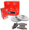 TRW Bremsen Set Bremsscheiben Scheibenbremsen Ø247 belüftet vorne + Bremsbeläge Bremsklötze für Aygo C1 107 108 GC2