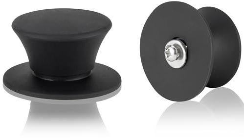 DIVORY Boutons universels pour Couvercle de poêle, poignées de Couvercle de poêle en Silicone résistant à la Chaleur, Boutons Souples antidérapants pour couvercles et couvercles d'ustensiles de cuisi